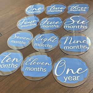 Monthly Milestone Discs - Blue